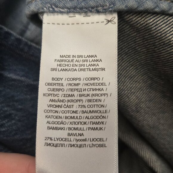 Lauren Ralph Lauren Plus Size One-Button Denim Blazer City Blue Wash Y2K NWT - Picture 12 of 14